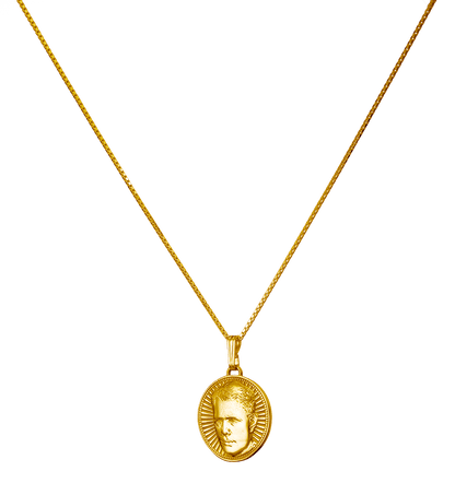 Sunburst medallion in 18K gold